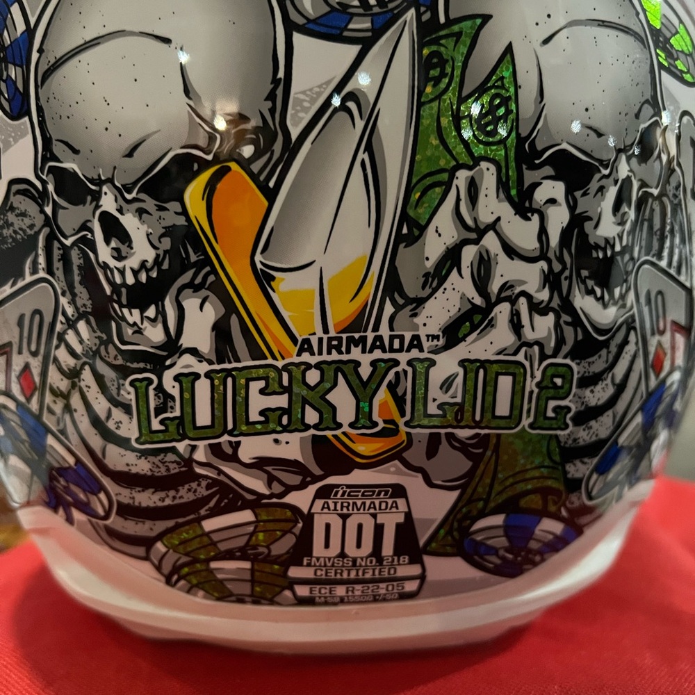 Graphic Motorcycle hydra dry Helmet with Colorful Design - Picture 7 of 12